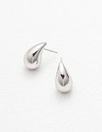 S925 Sterling Silver Teardrop Stud Earrings