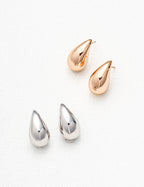 S925 Sterling Silver Teardrop Stud Earrings